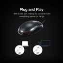 Work Long Laptop Ergonomic Optical Game Gaming Mice Backlight USB Wired Mouse