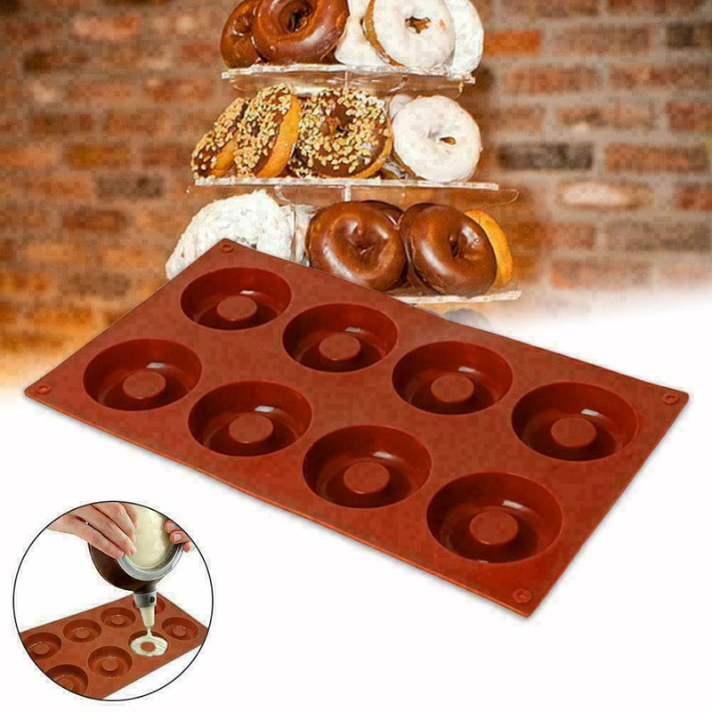 1* Donut Mould Muffin Cupcake NonStick Doughnut Mold W9R4 Baking Pan Q8T6 P2C6