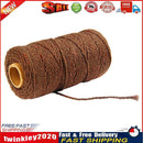 Cotton Rope Twisted String Tapestry Craft Cotton Cord Home Decor (Brown) Newly