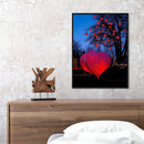 Hand Painted Oil Paint by Numbers DIY Heart Lantern Drawing Wall Decoration Gift