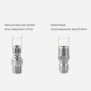2pcs NPT 3/8inch Male Quick Disconnect Plug Fittings Pressure Washer Adapters