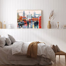 London Street Painting Full Cross Stitch 11CT Cotton Thread Embroidery Packs