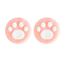 4pcs Cute Cat Paw Thumb Grips for Nintendo Switch Controller (White+Pink)
