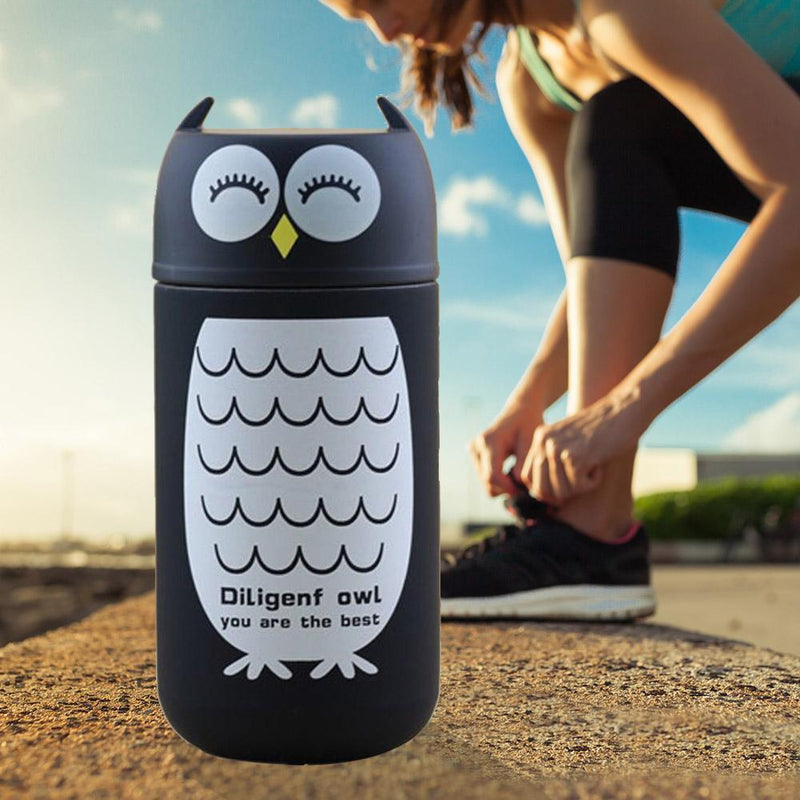 Portable Cute Insulated Thermos Stainless Steel thermal Vacuum Cup (Bird) Newly