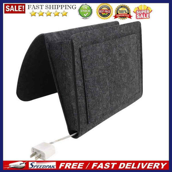 Hanging Bedside Organizer Bed Book Holder Magazine Caddy Pocket Sofa Side Pou
