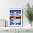 Dancers On Swan Lake 40x50cm Oil Paint By Numbers DIY Painting SXD202106041