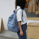 Fashion Women Large Capacity Handbags Preppy Style School Solid Color Backpack