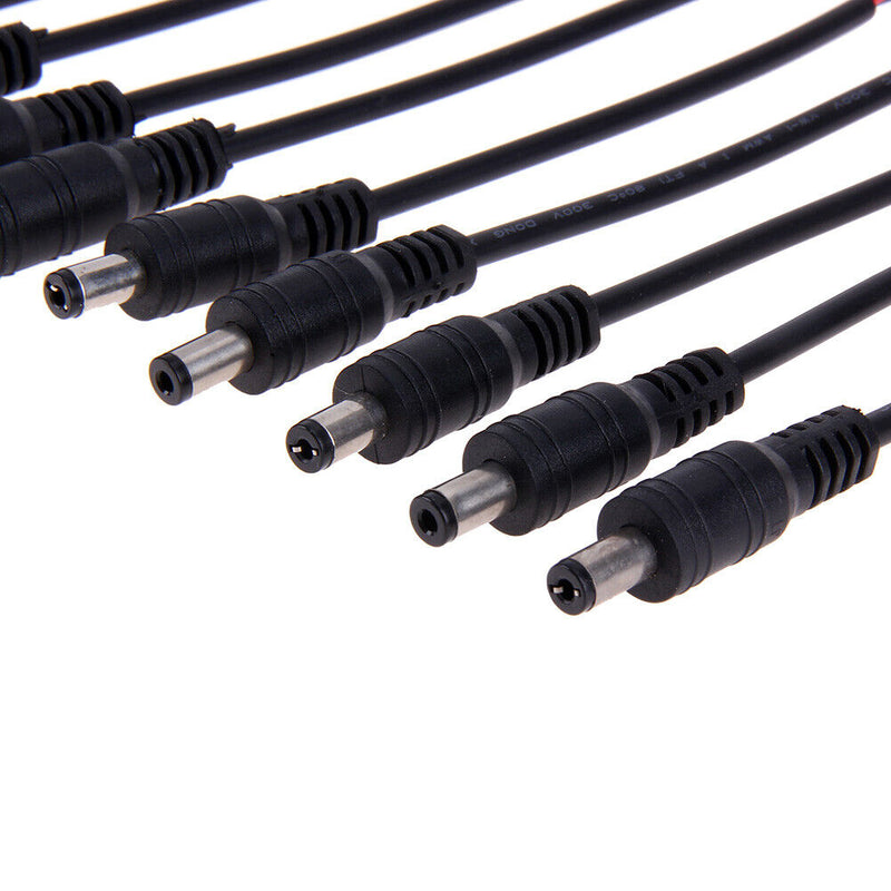 5pcs 5.5*2.1mm LED Light DC Male Wire with Lock Cable Buckle Male