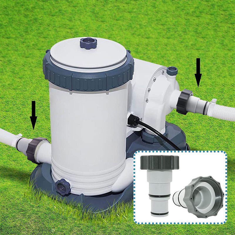 Garden Hose Conversion Adapter - Waterproof 1.25" to 1.5" Hose Connect Accessory