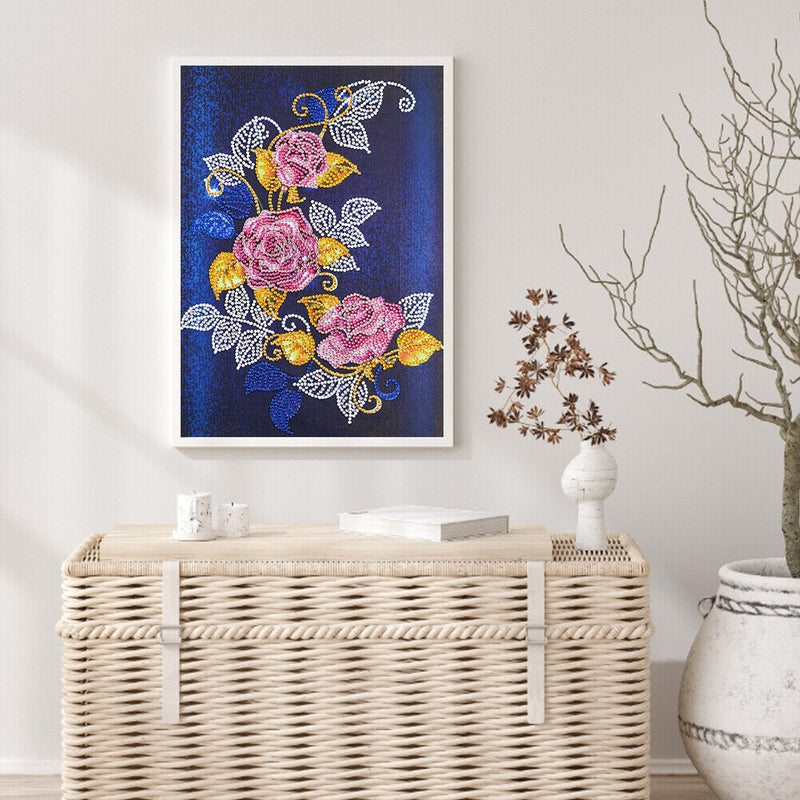 5D DIY Partial Special Shaped Drill Diamond Painting Flower Mosaic Art Craft Kit