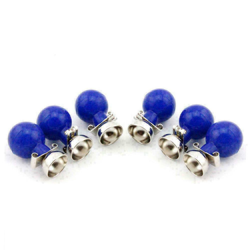 6pcs Nickel-Plated Chest Suction Cup Bulb ECG/EKG Ball U G9D7 C7N5 P6V0
