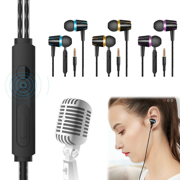 with Microphone Sports Sports Headphones Headset Stereo Earphone In-Ear Earbuds