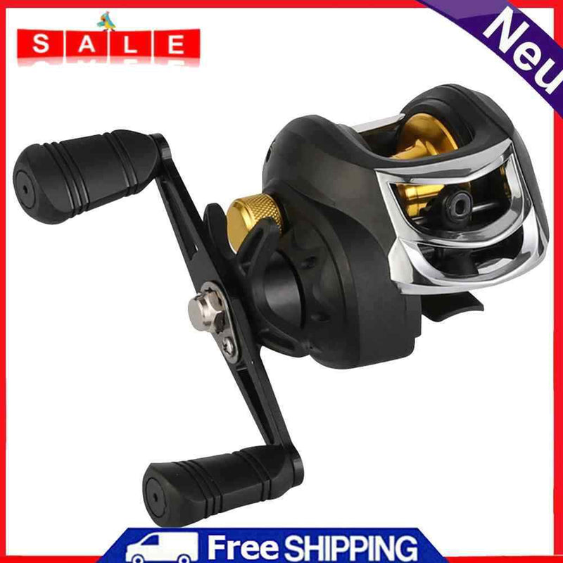 8kg Drag Strong Brake Low Profile Baitcasting Fishing Reel Metal Fishing Tackle