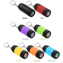 LED Mini Flashlight Portable Key Chain Outdoor Camping Hiking Torch (Black)