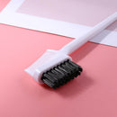 Double Sided Hair Edge Brushes Comb Pin Tail Hair Styling Tool (White)