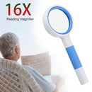 16X Magnifying Glass Handheld Magnifier Loupe for Jewelry Newspaper Book Reading