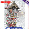 11CT Full Embroidery Kit Mailbox Bird Cotton Counted Cross Stitch Home Decor