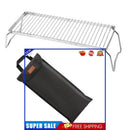 Outdoor Gas Stove Stand Foldable Backpack Fire Barbeque Grill Rack Stand