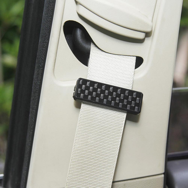 2pcs ABS Car Safety Belt Clips Buckles Adjustable Seat Belts Holder Universal