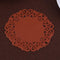 Hollow Flower Silicone Pad Coaster Anti Skid Heat Insulation Cup Mat(Coffee
