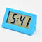 Mini LCD Digital Electronic Desktop Time Clocks Silent Desk Clocks (Blue)