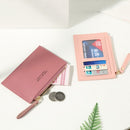 Card Holder Gift Credit Card Holder Pure Color Mini Business Wallet Short Purse