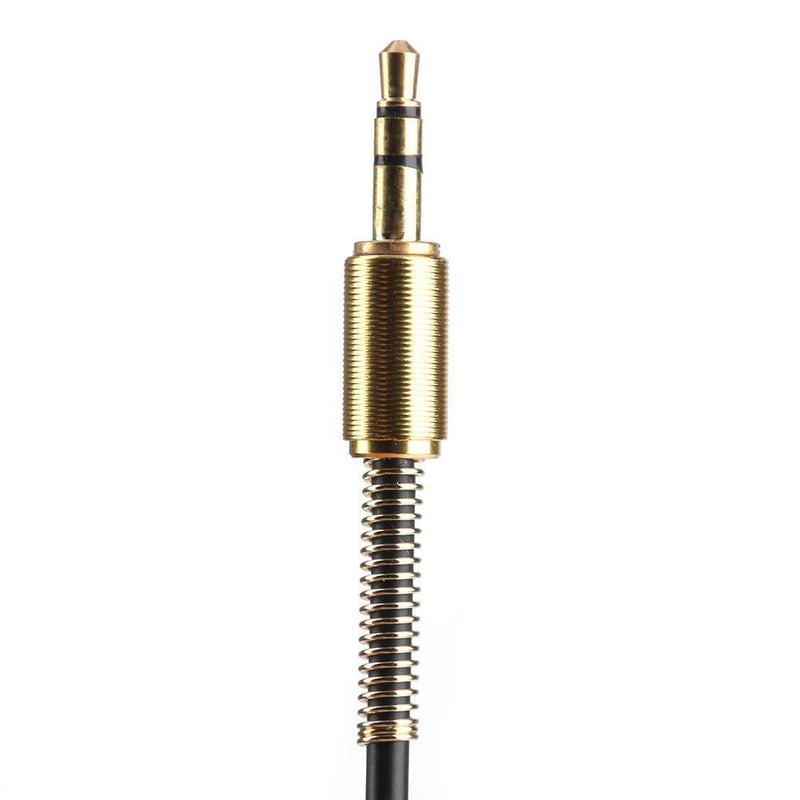 3.5mm Jack Stereo 1m Audio Cable Male to Male 90 Right Angle Cable (Black)