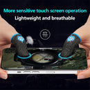 1 Pair Gaming Finger Sleeve Breathable Luminous Fingertips Cover for PUBG Games
