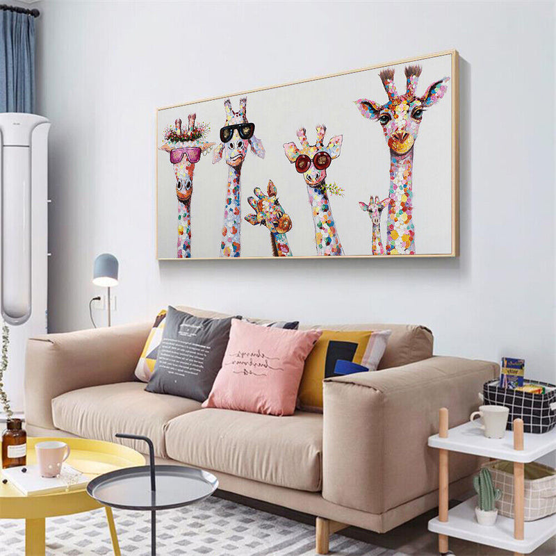 5D Diamond Painting Kit DIY Drawing Giraffe Family Full Square Drill Room Decor