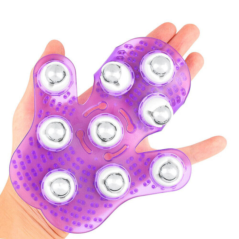 Body Roller Ball Anti-cellulite Massage Glove for Neck Back Shoulder Buttocks