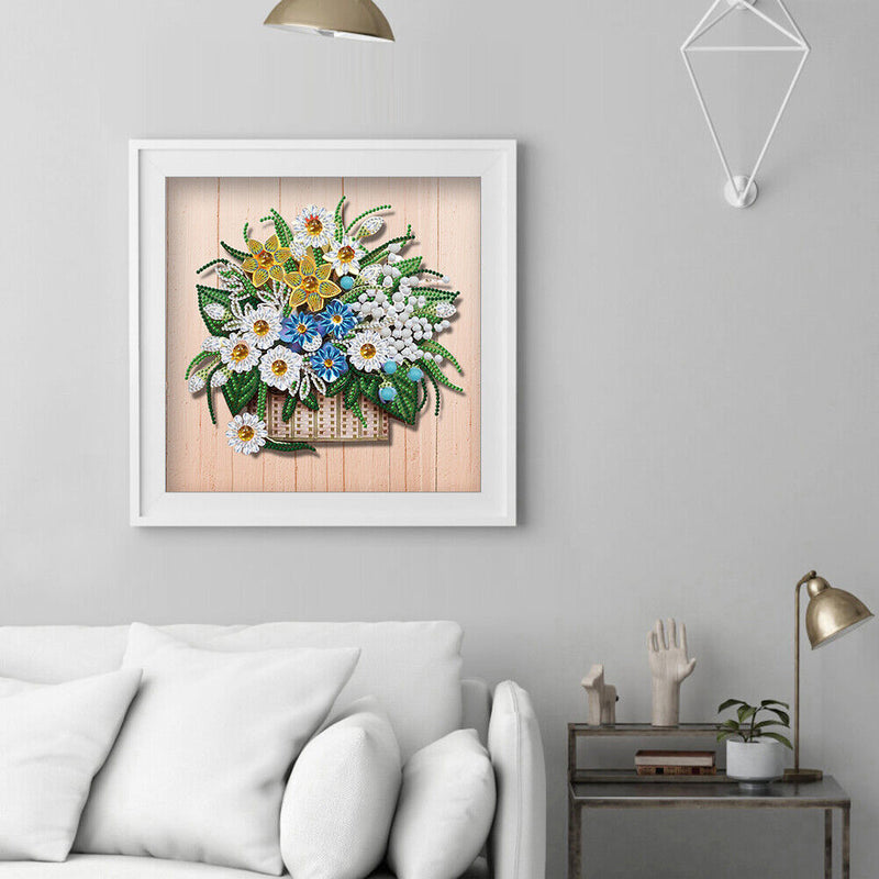 Diamond Painting 5D DIY Flower Partial Special Drill Rhinestone Kit (HB202)