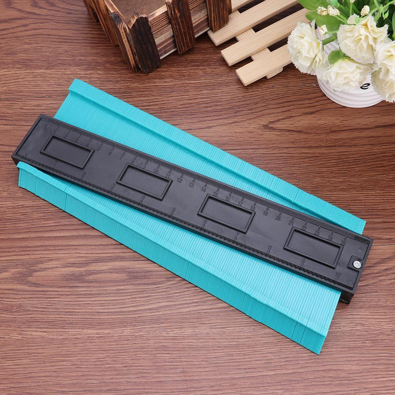 Plastic Irregular Shaper Profile Gauge Duplicator Contour Scales (Green)