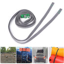 2pcs Cargo Tie Down Lash Belt with Buckle Travel Kit Luggage Strap (Green)