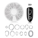 Rivet Mixed Size DIY Manicure Chain Beads Hollow Metal Moon Star Nail Studs