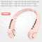 Bladeless Hanging Neck Fan Mini Leafless Fans (Pink Adjustable Silicone)