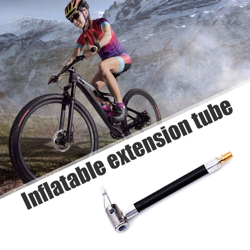 Bike Motorcycle Car Tire Air Inflator Hose Inflatable Tube Connection Adapt