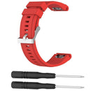 Silicone Strap Watchband for Garmin Descent Mk1 Fenix5X/3/3HR(Red)