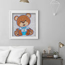 5D DIY Diamond Painting Cartoon Animal Full Drill Rhinestone Mosaic Art Pictu