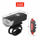 LED Rechargeable USB Headlight Bicycle Lamp Front Rear Lights Bike Lights