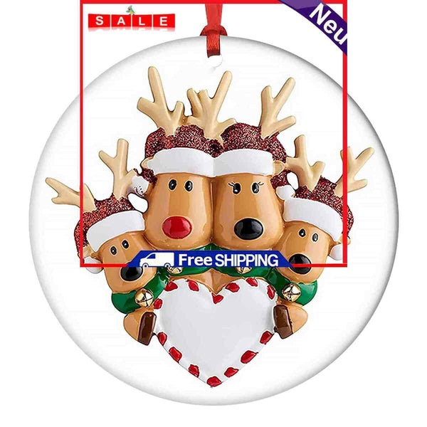 Reindeer Family Christmas Tree Ornament Assorted Christmas Fawn Pendants Gift