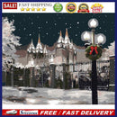 Castle in Snow Colouring Oil Canvas Picture DIY Hand Painted Paint By Number Kit