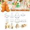 8 Pcs Christmas Cookie Cutters Biscuit Fondant Cake Decorating Baking Set Mold~