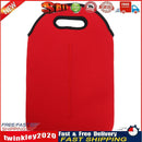 Neoprene Wine Bottle Cooler Double Bottle Protective Sleeve Holder (Red) Newly