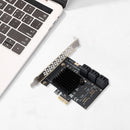 PCI Express 1X to SATA3.0 6 Port Riser PCI-E X1/X4/X8/X16 PCI-E Extenders