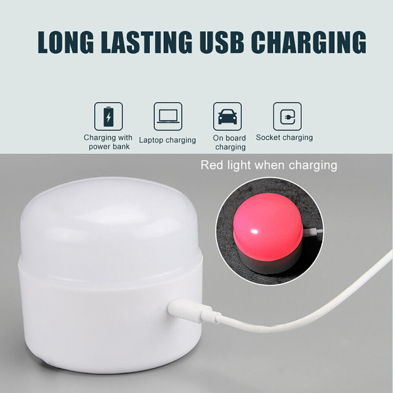 LED Camping Lights Portable Tent Lights Rechargeable for Hiking Fishing Out