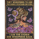 Butterfly Flower Back Girl Diamond Painting Kits Partial Shaped Drill (UP291)