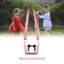 Portable Mini Cartoon Camera Cover Adjustable Silicone Shell (Pink Rat) Newly