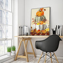 5D Diamond Painting DIY Pumpkin Maple Leaf Full Drill Round