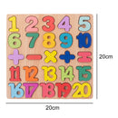ABC Puzzle Digital Wooden Toys Early Learning Jigsaw Preschool Educational Toys
