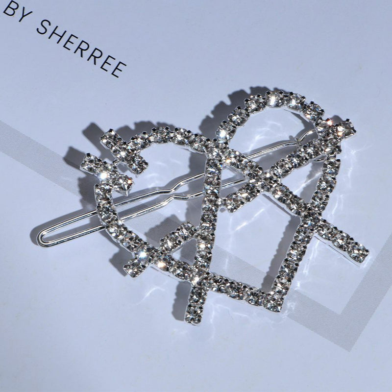 Diamond Women Girl Hair Clips Rhinestone Hairpins Barrette Shiny Headwear